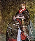 Henri De Toulouse-lautrec Canvas Paintings - Lili Grenier in a Kimono